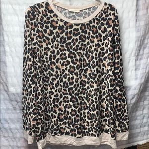 Chic Soul- Cheetah print sweater